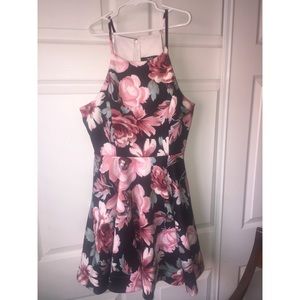 Floral Halter Top Dress